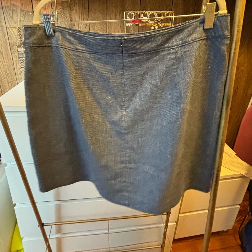 Loft Chambray Work Skirt